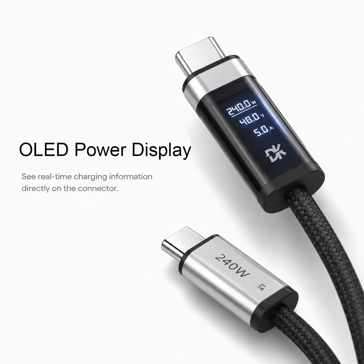 DECOKEE  MagLoop C to C Cable with OLED